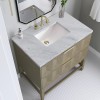 Emmeline 36" (Vanity Only Pricing) in Pebble Oak